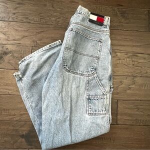 VTG Tommy Hilfiger Y2K Baggy Carpenter Style Jeans 36x32